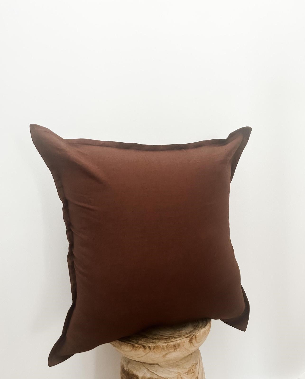Pure French Linen Euro Cushion Cover - Coffee - 40% OFF DISCONTINUED