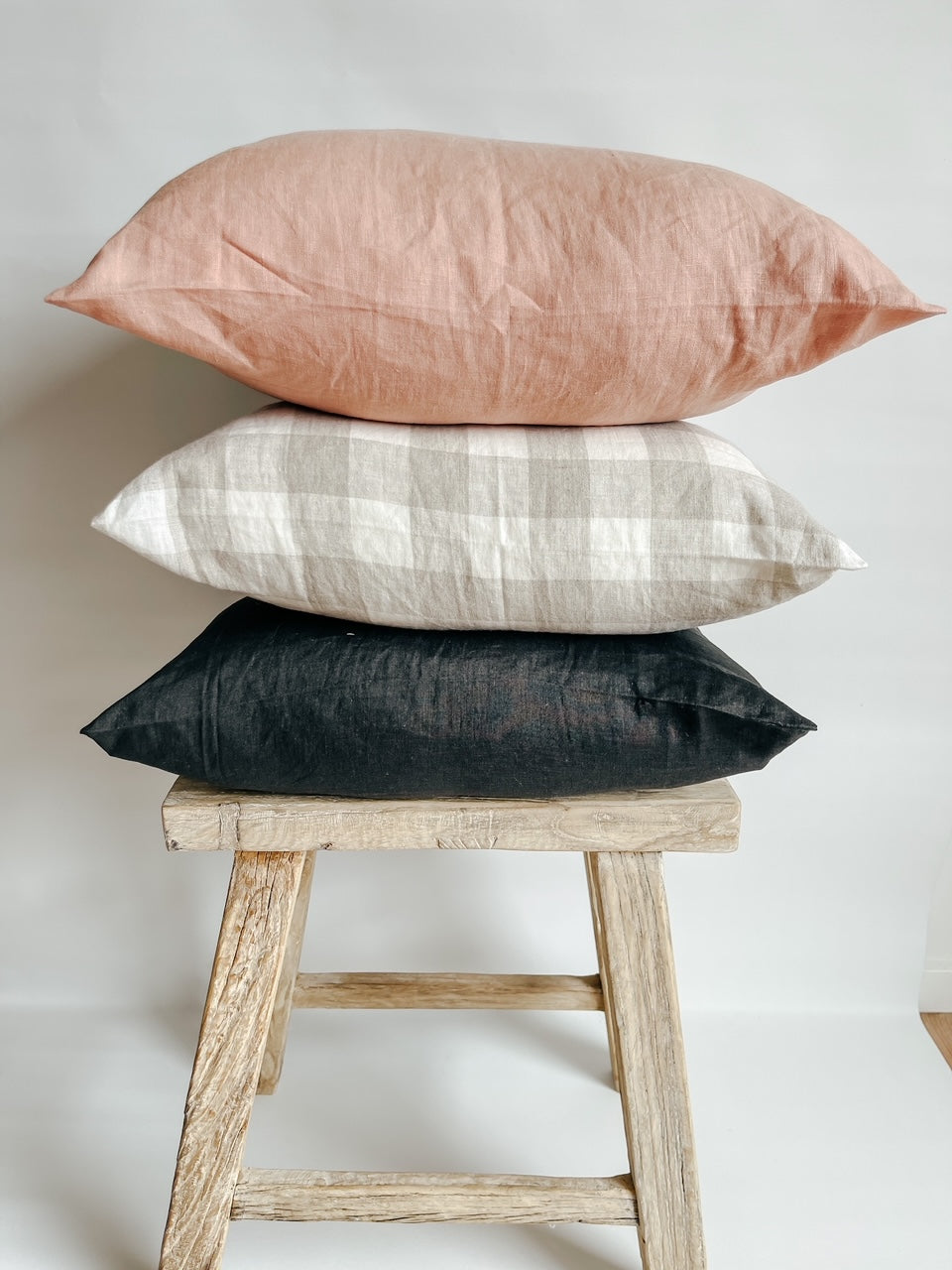 Pure Linen Cushion Cover - Dark Charcoal