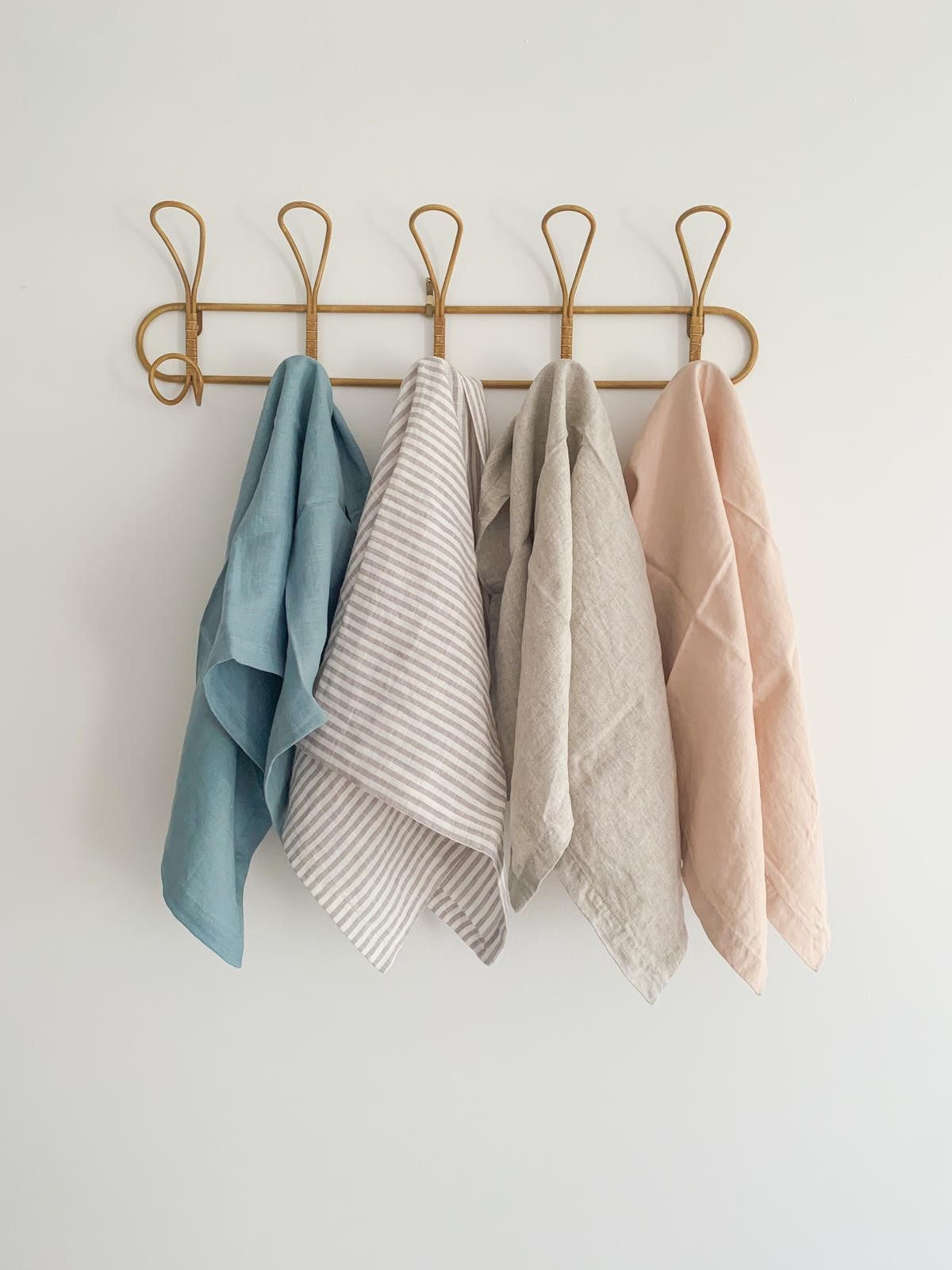 Natural linen tea towels sale