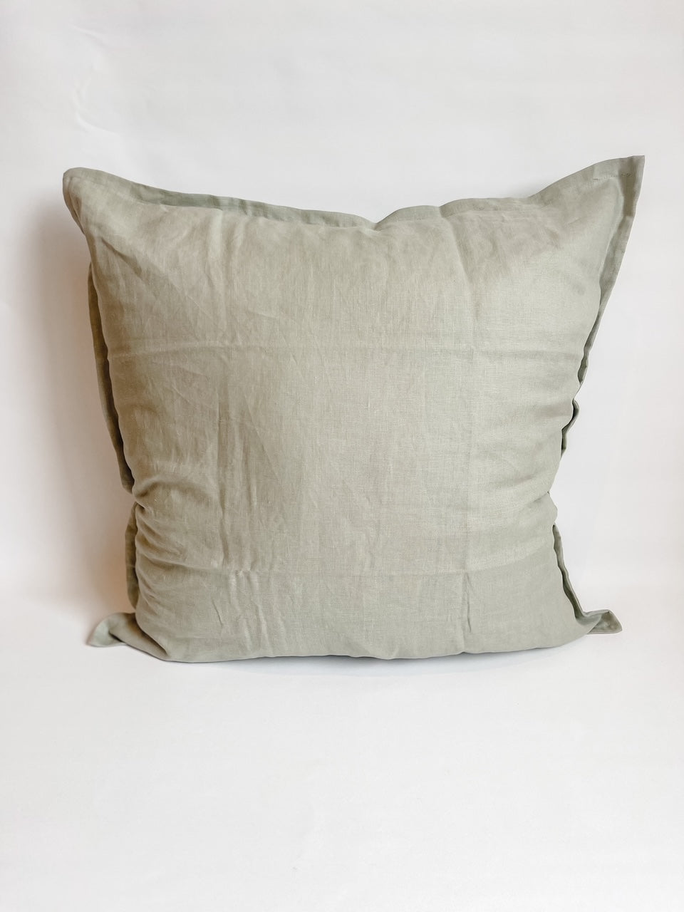 Pure French Linen Euro Cushion Cover - Pistachio - DISCONTINUED - 40% OFF