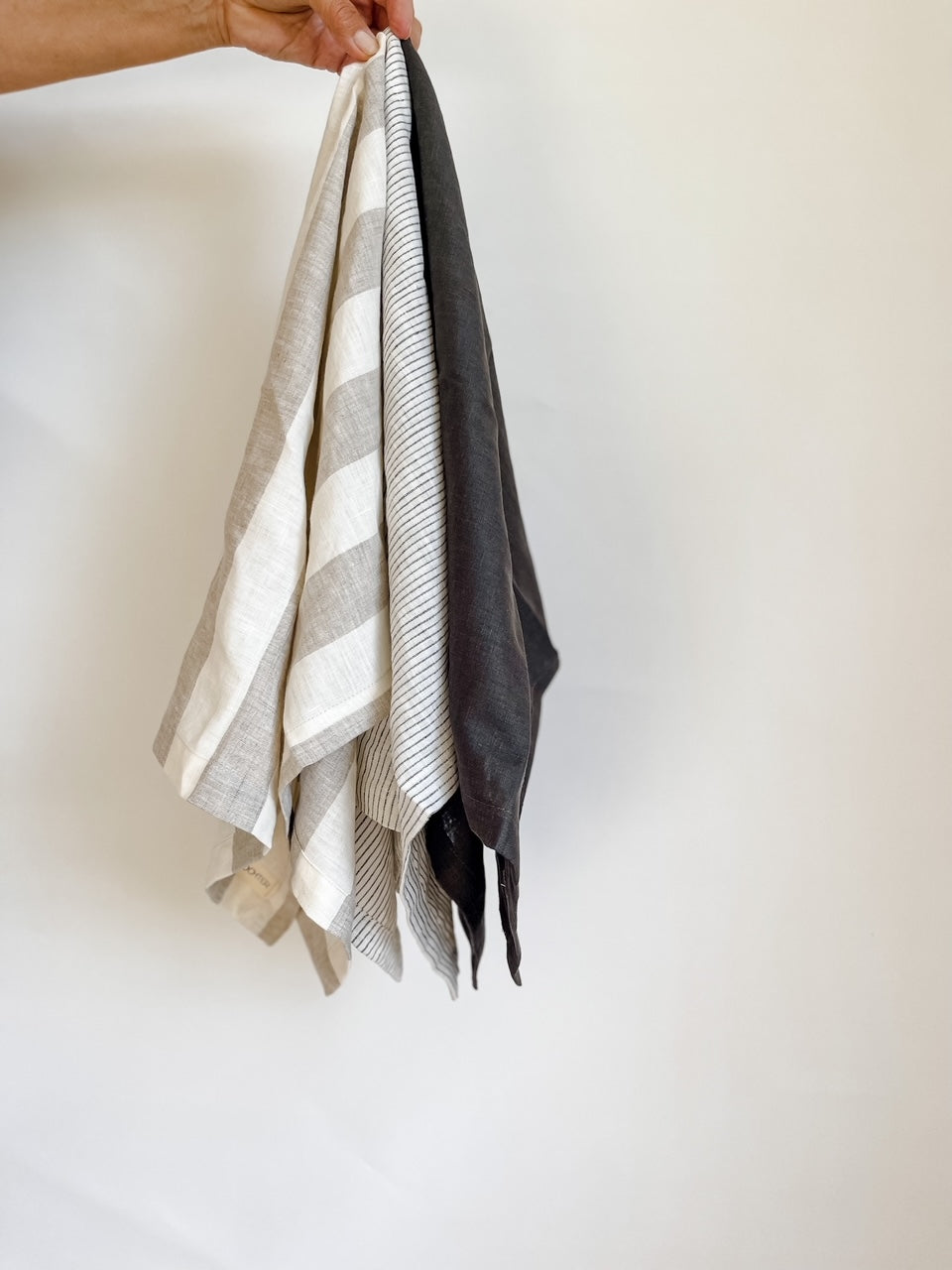 Pinstripe towels discount